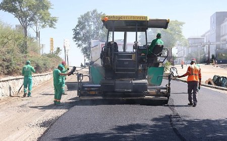 Çankaya’da asfalt çalışmaları devam ediyor