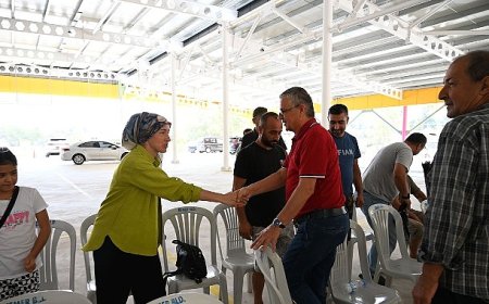 Tekirova pazar yerinde kuralar çekildi