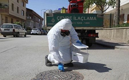 Çankaya Köşe Bucak İlaçlanıyor