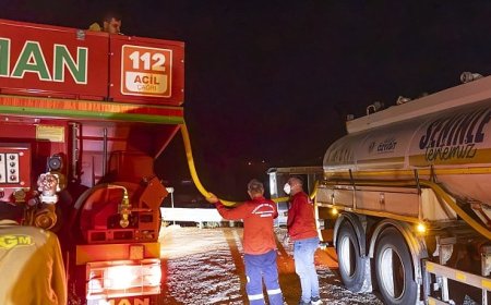 Yenişehir Belediyesi Silifke’de yangın söndürme çalışmalarına destek verdi