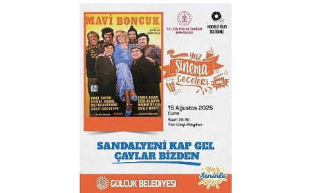 Gölcük’te Yaz Sinema Geceleri “Mavi Boncuk” ile Devam Edecek