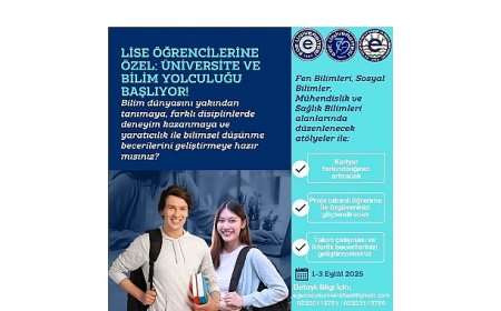 Liseliler, Ege Üniversitesinde bilim yolculuğuna çıkıyor