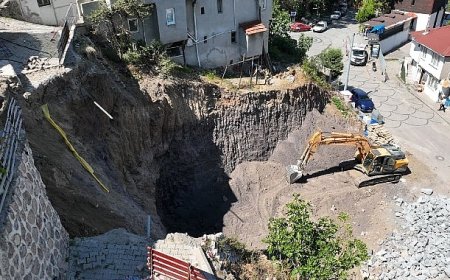 Değirmendere’de toprak kaymasına hızlı müdahale