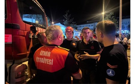 İzmir İtfaiyesi Balıkesir’de görev başında