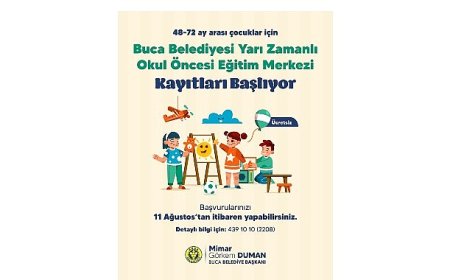 Buca’nın ücretsiz okul öncesi eğitim kurumlarında kayıtlar başladı