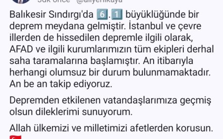 Bakan Yerlikaya: An itibariyle olumsuz durum yok!