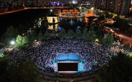 Açık havada sinema keyfi