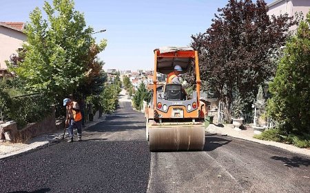 Çankaya’da Asfalt Mesaisi Devam Ediyor