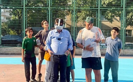 Basketbol sahaları liselilerin tasarımlarıyla güzelleşiyor