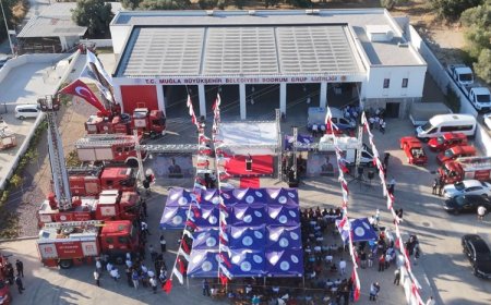 Bodrum’da yeni itfaiye binası hizmete girdi