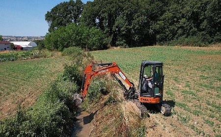 Sulama kanallarında hummalı temizlik