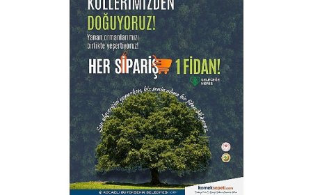 Her sipariş bir fidan oluyor