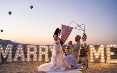 Kapadokya’da romantik teklifler turizme yeni soluk getiriyor