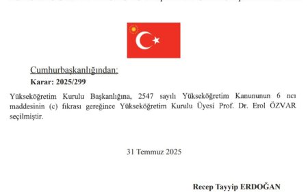 Prof. Dr. Erol Özvar yeniden YÖK Başkanı ve üyesi olarak atandı
