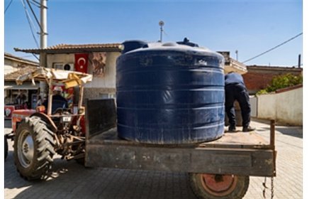 Büyükşehir yanan köylere can suyu oluyor