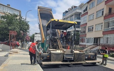 Maltepe’de asfalt çalışmaları sürüyor