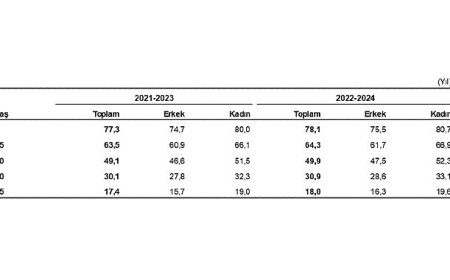 Türkiye’de doğuşta beklenen yaşam süresi 78,1 yıl oldu