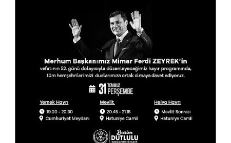 Büyükşehir Belediyesi’nden Merhum Başkan Ferdi Zeyrek için Anma Programı