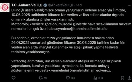 Ankara’da orman önlemi! Mangal ve piknik yasağı 30 Ağustos’a uzadı