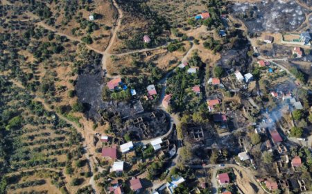 İzmir Bayındır’da ot yangını yerleşimi tehdit etti… 100 kişi tahliye edildi