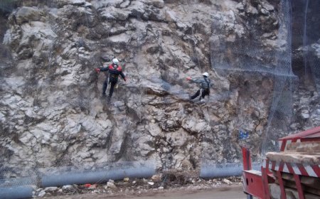 Karayolları’ndan sarp yamaçlara çelik zırh