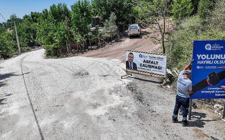 Serik Haskızılören Mahallesi yeni yoluna kavuştu