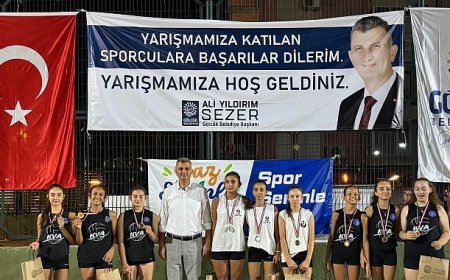 Plaj Voleybolunda Minik Sporculardan Büyük Mücadele
