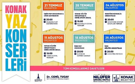 Konak Yaz Konserleri başlıyor