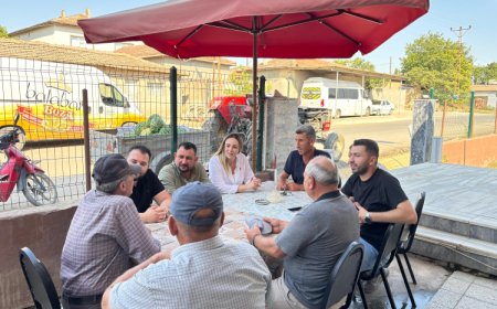 Edirne’de CHP İl Başkanı Üyüklütatarlı üreticilerle buluştu