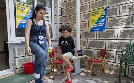 Yenişehir Belediyesi kırsal mahallelerde çocukların gelişim taramalarını yapıyor