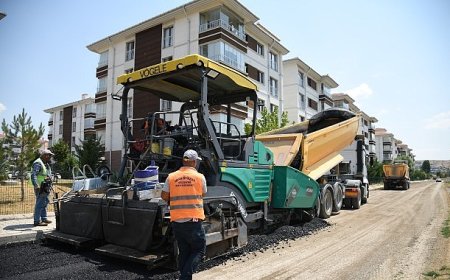 TOKİ Bölgesi Sıcak Asfaltla Buluştu