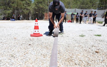 Gönüllü itfaiyeciler Konya kampında