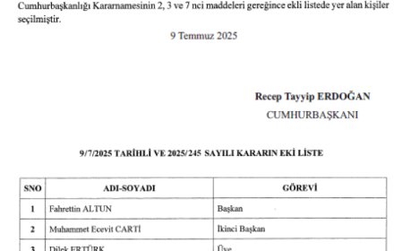 Altun görev değişimiyle TİHEK Başkanlığı’na, Duran İletişim Başkanlığı’na getirildi