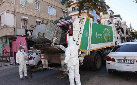 Çankaya’da Temizlik Seferberliği: Temizlik Ekipleri Bahçeli Bölgesinde