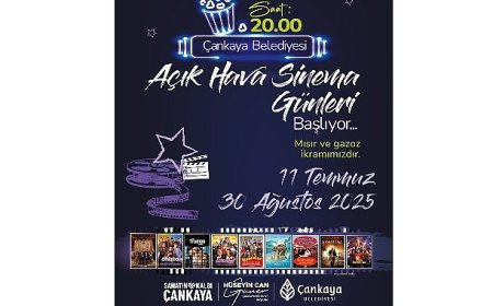 Çankaya’da “Açık Hava Sinema Günleri” başlıyor