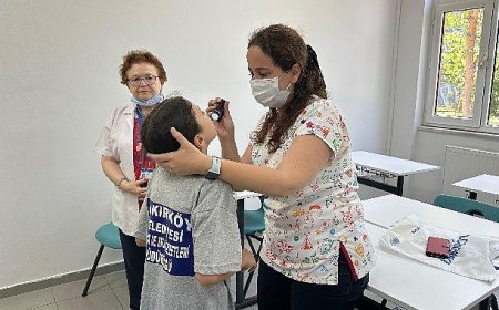 Bakırköy Belediyesinden sporcu miniklere sağlık taraması