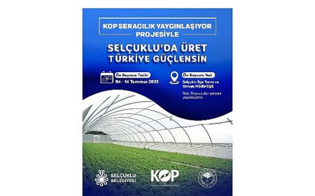 KOP Seracılık Yaygınlaşıyor Projesi’ne başvurular başladı.