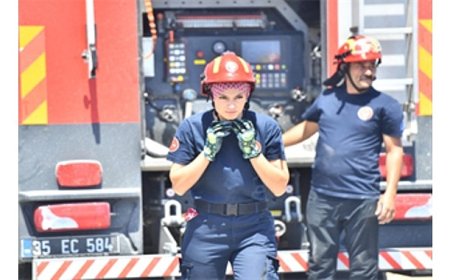 İzmir İtfaiyesi Çeşme’nin dört bir yanında görev başında