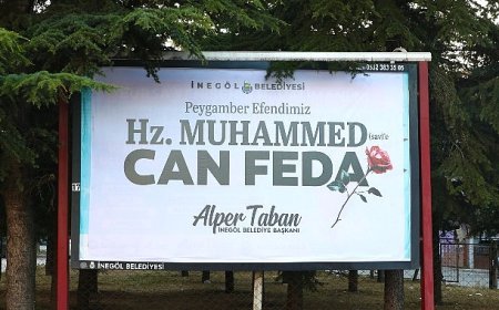 İnegöl Belediyesi’nden Duygulandıran Mesaj: “Hz. Muhammed (Sav)’e Can Feda”