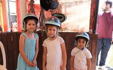 Yaz tatiline at üstünde ‘merhaba’ dediler