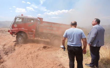 Manisa’da orman yangınlarıyla mücadele sürüyor… Başkan Dutlulu sahada