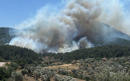 İzmir’de yangın ve fırtınayla mücadele!