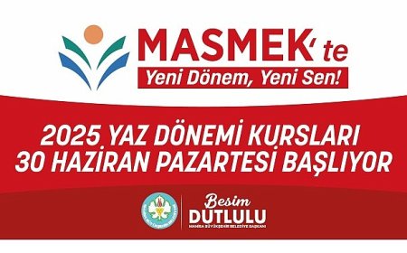 MASMEK’te Yaz Dönemi Kursları Başlıyor