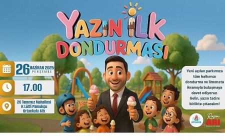 “Yazın İlk Dondurması” Rasim Başkan’dan