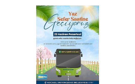 Toplu taşımada yaz tarifesine geçiliyor