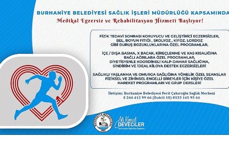 Burhaniye Belediyesi Sağlık İşleri Müdürlüğü’nden Medikal Egzersiz ve Rehabilitasyon Hizmeti