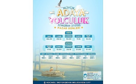 “Mehtap Turları” ve “Büyük Adaya Yolculuk” başlıyor