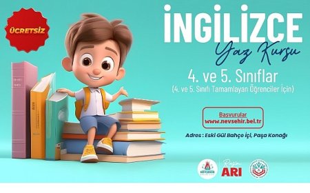 Nevşehir Belediyesi’nden İngilizce Yaz Kursu