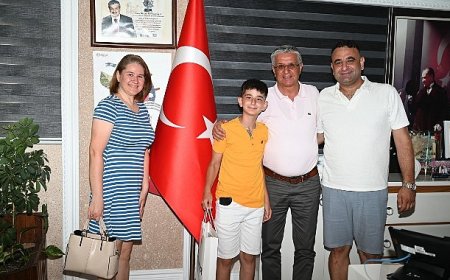 Minik Gögeş, Başkan Topaloğlu ile tanışmaya geldi
