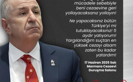Ümit Özdağ’a hapis cezası ve tahliye kararı!